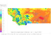 Montana base 45 degree-days to date